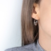 Boucles d'oreilles Giza argent
