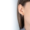 Pendientes Capri plata - 16